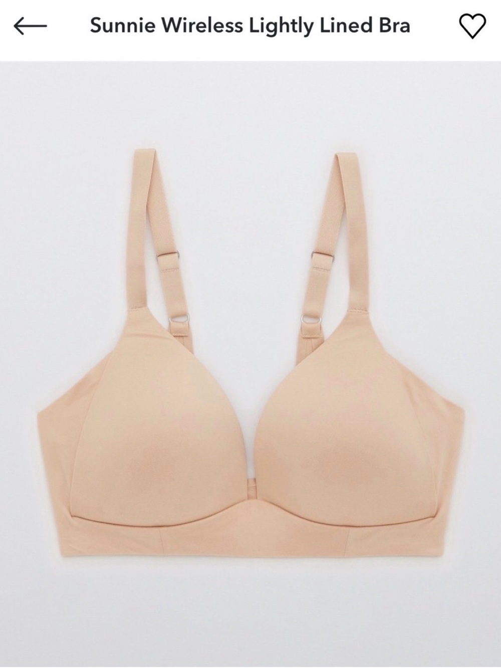 aerie Sunnie Wireless Lightly Lined Bra - beige